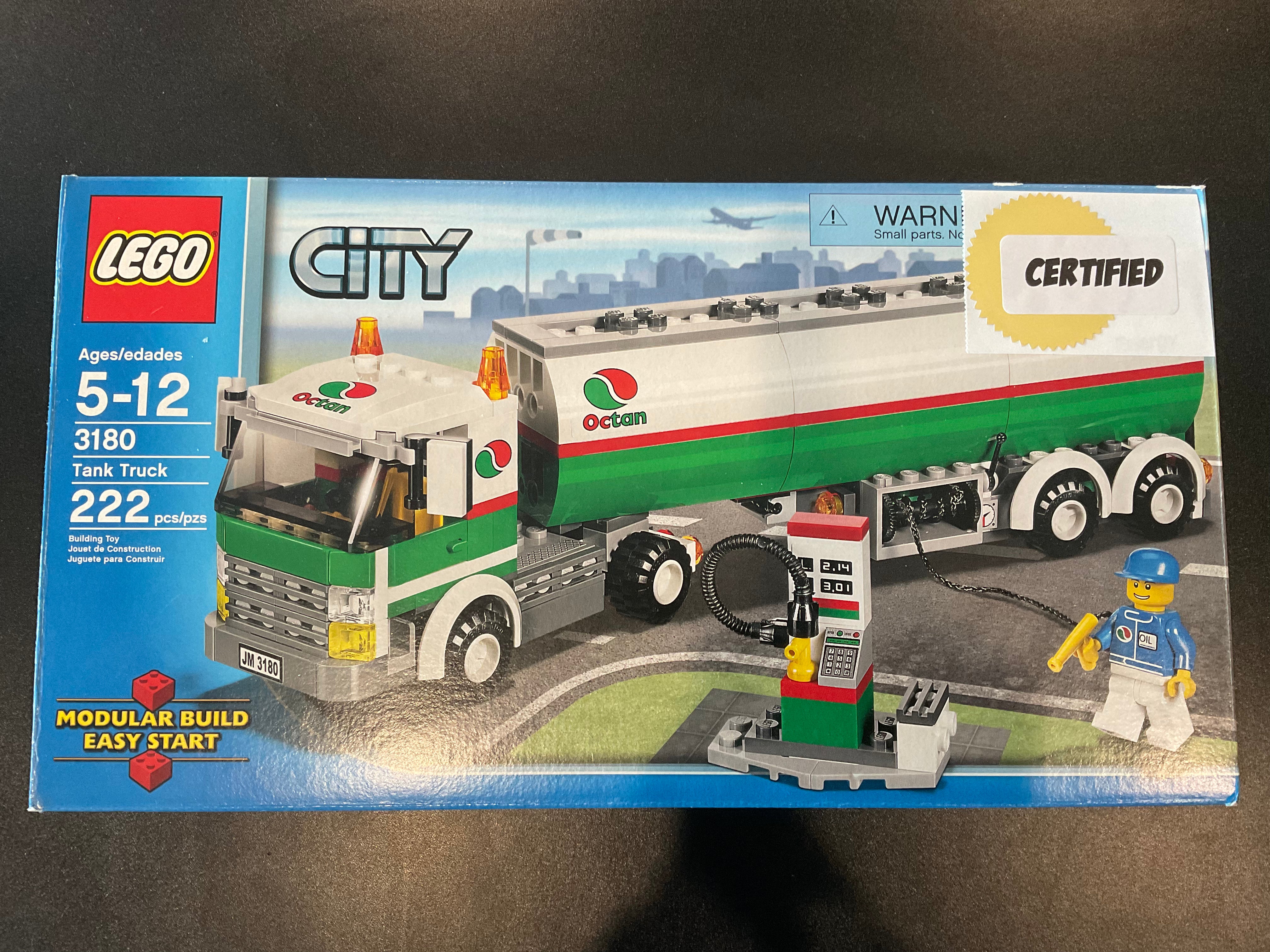 3180 LEGO City Tank Truck Certified