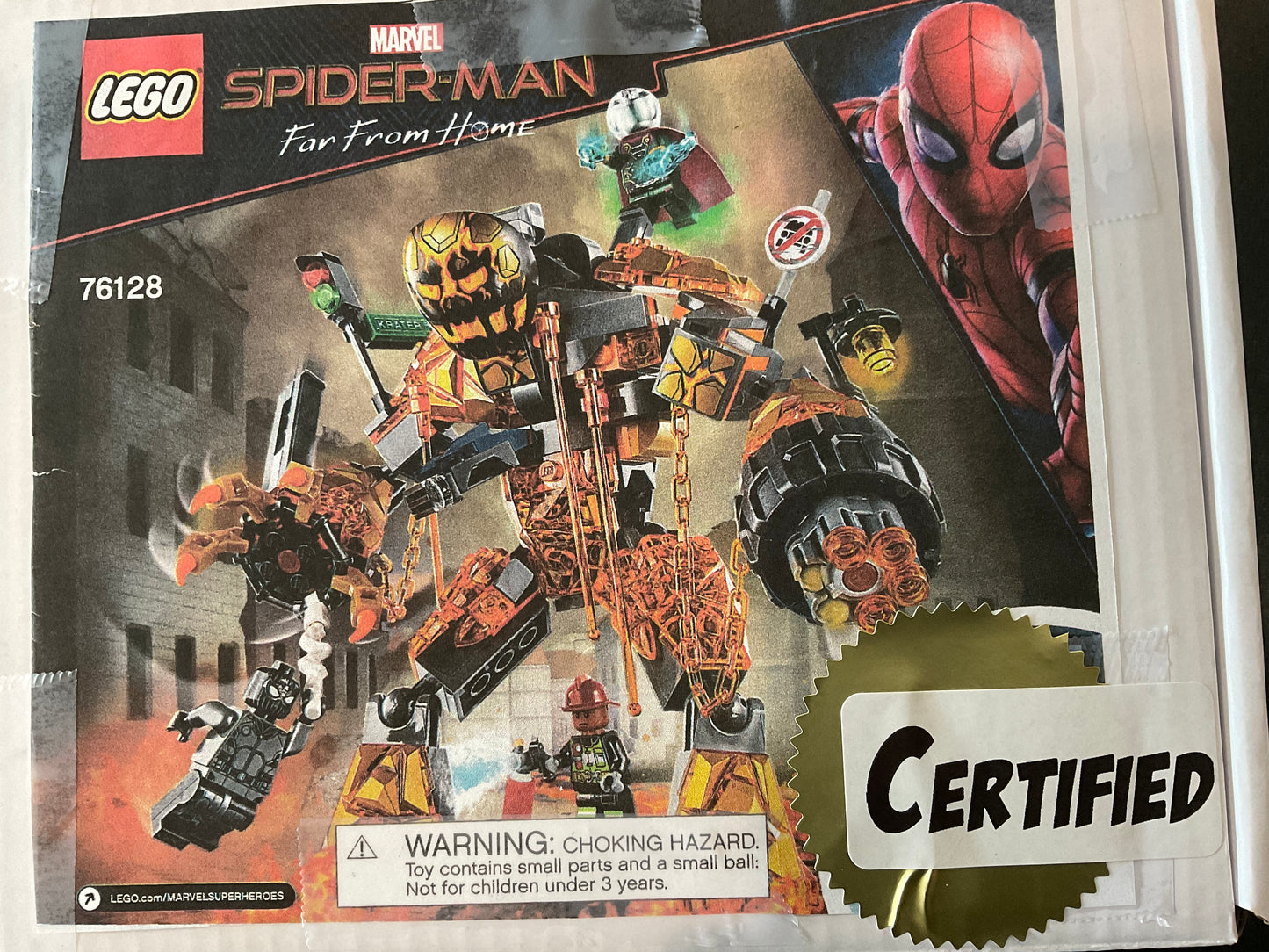 Spider-Man Far From Home Molten Man Battle- Certified